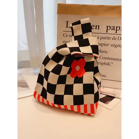 Casual Checkerboard Floral Bags Accessories Handbags Casual Checkerboard Floral Bags Accessories Handbags