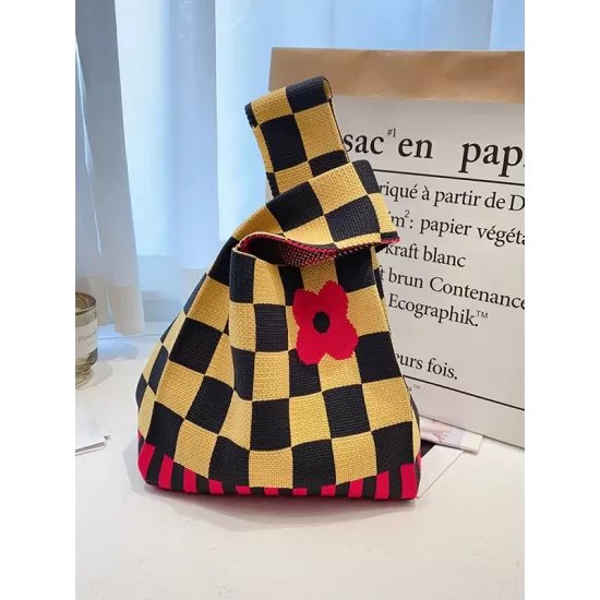 Casual Checkerboard Floral Bags Accessories Handbags Casual Checkerboard Floral Bags Accessories Handbags