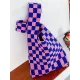 Casual Weave Contrast Color Plaid Bags Accessories Casual Weave Contrast Color Plaid Bags Accessories