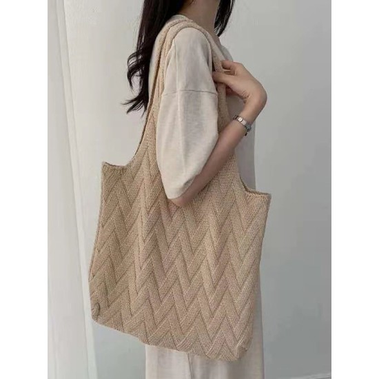 Casual Weave Solid Color Bags Accessories Casual Weave Solid Color Bags Accessories
