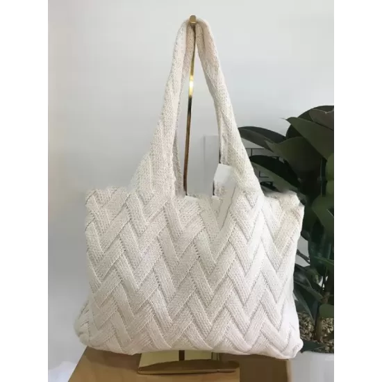 Casual Weave Solid Color Bags Accessories Casual Weave Solid Color Bags Accessories