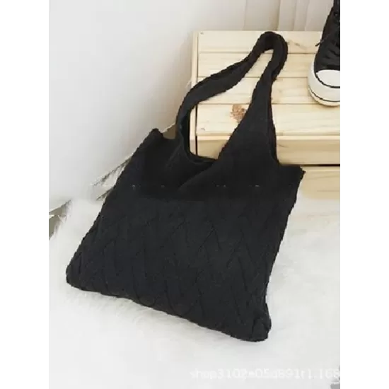 Casual Weave Solid Color Bags Accessories Casual Weave Solid Color Bags Accessories