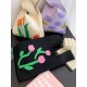 Floral Printed Woven Handbag Bags Accessories Floral Printed Woven Handbag Bags Accessories
