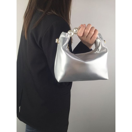 Chains Zipper Pearl Handle The Dumpling Bags Chains Zipper Pearl Handle The Dumpling Bags
