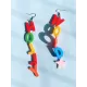 Colorful HOLLYWOOD Personalized Letter Earrings Colorful HOLLYWOOD Personalized Letter Earrings