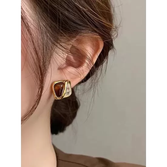 Contrast Color Geometric Earrings Accessories Contrast Color Geometric Earrings Accessories