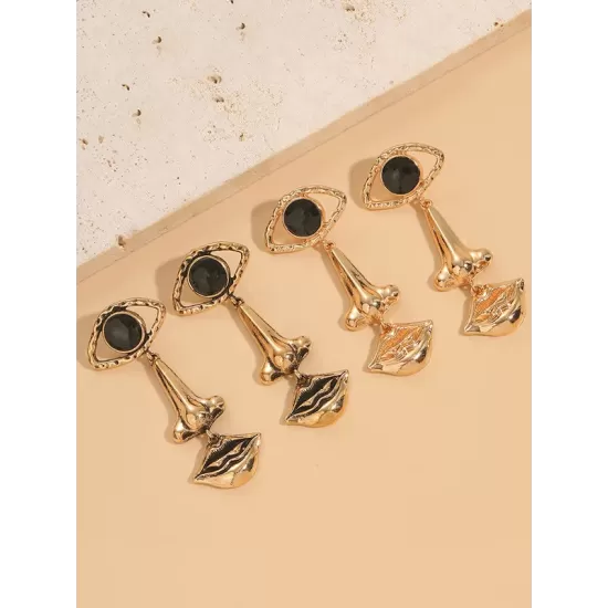 Contrast Color Geometric Earrings Accessories Drop Earrings Contrast Color Geometric Earrings Accessories Drop Earrings