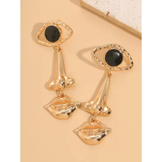 Contrast Color Geometric Earrings Accessories Drop Earrings Contrast Color Geometric Earrings Accessories Drop Earrings