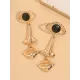 Contrast Color Geometric Earrings Accessories Drop Earrings Contrast Color Geometric Earrings Accessories Drop Earrings