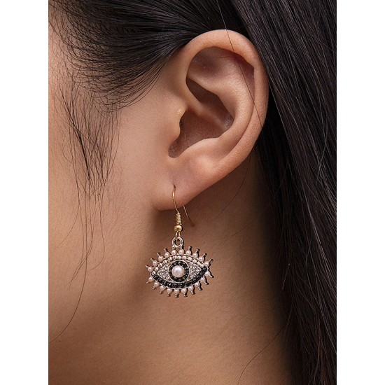 Contrast Color Eye Shape Earrings Accessories Drop Earrings Contrast Color Eye Shape Earrings Accessories Drop Earrings