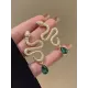 Contrast Color Snake Shape Earrings Accessories Contrast Color Snake Shape Earrings Accessories
