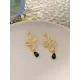 Contrast Color Rhinestone Snake Shape Earrings Accessories Contrast Color Rhinestone Snake Shape Earrings Accessories