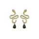 Contrast Color Rhinestone Snake Shape Earrings Accessories Contrast Color Rhinestone Snake Shape Earrings Accessories
