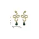 Contrast Color Rhinestone Snake Shape Earrings Accessories Contrast Color Rhinestone Snake Shape Earrings Accessories