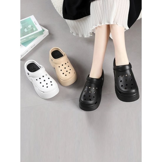 Hollow Sandals Crocs Slippers Platform Shoes Hollow Sandals Crocs Slippers Platform Shoes