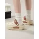 Hollow Round-Toe Shallow Cut Split-Joint Slippers Sandals Crocs Hollow Round-Toe Shallow Cut Split-Joint Slippers Sandals Crocs