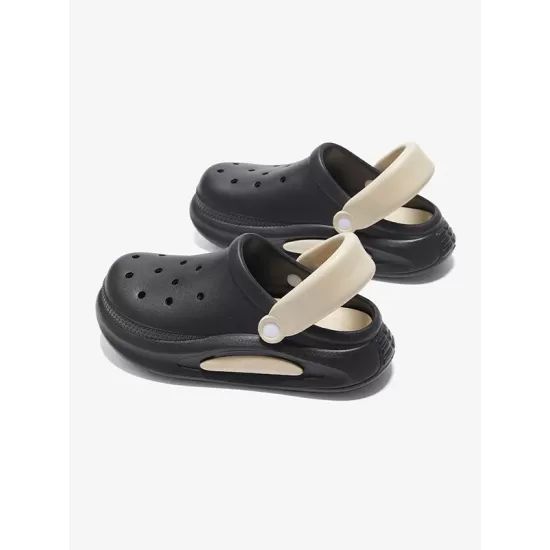 Hollow Round-Toe Shallow Cut Split-Joint Slippers Sandals Crocs Hollow Round-Toe Shallow Cut Split-Joint Slippers Sandals Crocs