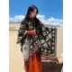 Casual Loose Print Patchwork Shawl&Cloak Casual Loose Print Patchwork Shawl&Cloak