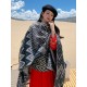 Casual Loose Patchwork Shawl&Cloak Casual Loose Patchwork Shawl&Cloak