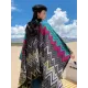 Casual Loose Patchwork Shawl&Cloak Casual Loose Patchwork Shawl&Cloak
