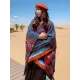 Casual Loose Floral Printed Shawl&Cloak Casual Loose Floral Printed Shawl&Cloak