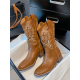 Casual Square Heel Embroidered Boots Casual Square Heel Embroidered Boots