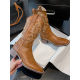 Casual Square Heel Embroidered Boots Casual Square Heel Embroidered Boots