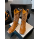 Casual Square Heel Embroidered Boots Casual Square Heel Embroidered Boots