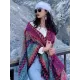 Casual Loose Tasseled Patchwork Shawl&Cloak Casual Loose Tasseled Patchwork Shawl&Cloak