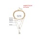 Original Vintage Statement Geometric Chains Necklace Original Vintage Statement Geometric Chains Necklace