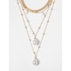 Original Vintage Statement Geometric Chains Necklace Original Vintage Statement Geometric Chains Necklace