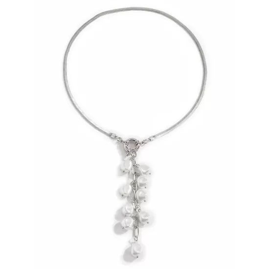 Original Pearl Pendant Geometric Necklace Original Pearl Pendant Geometric Necklace