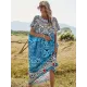 Women's Floral Loose Plus Size Print Dress Women's Floral Loose Plus Size Print Dress
