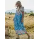 Women's Floral Loose Plus Size Print Dress Women's Floral Loose Plus Size Print Dress