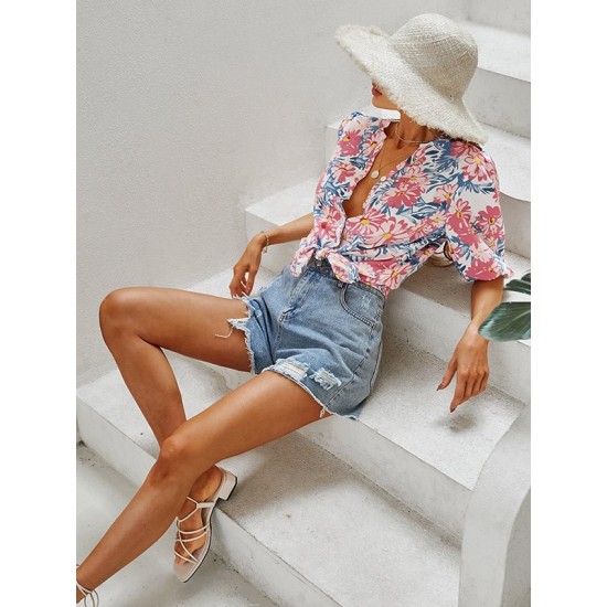 Vacation Buckle Floral T-Shirt Vacation Buckle Floral T-Shirt