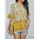 Bohemia Loose Floral Printed T-Shirt Bohemia Loose Floral Printed T-Shirt