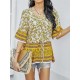 Bohemia Loose Floral Printed T-Shirt Bohemia Loose Floral Printed T-Shirt
