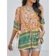 Bohemia Loose Floral Printed T-Shirt Bohemia Loose Floral Printed T-Shirt
