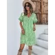 Loose A-Line Floral Printed Bohemia Dress Loose A-Line Floral Printed Bohemia Dress