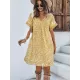 Loose A-Line Floral Printed Bohemia Dress Loose A-Line Floral Printed Bohemia Dress