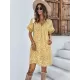 Loose A-Line Floral Printed Bohemia Dress Loose A-Line Floral Printed Bohemia Dress