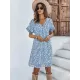 Loose A-Line Floral Printed Bohemia Dress Loose A-Line Floral Printed Bohemia Dress