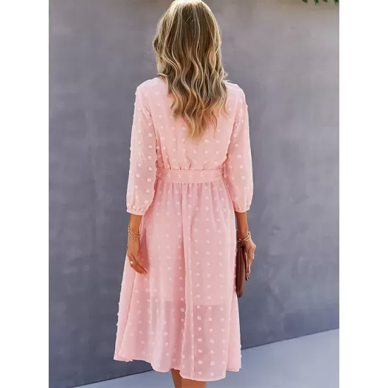 Casual Loose A-Line Buttoned Midi Dresses Casual Loose A-Line Buttoned Midi Dresses
