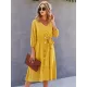 Casual Loose A-Line Buttoned Midi Dresses Casual Loose A-Line Buttoned Midi Dresses