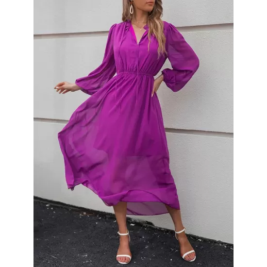 Fuchsia Long Sleeve Maxi Dress Fuchsia Long Sleeve Maxi Dress