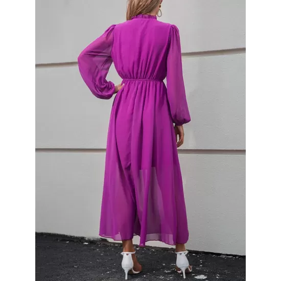 Fuchsia Long Sleeve Maxi Dress Fuchsia Long Sleeve Maxi Dress