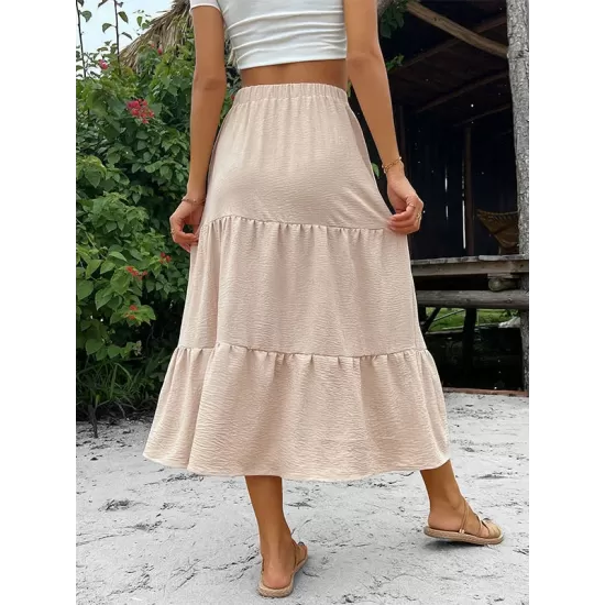 Holiday French Style Button Skirt Holiday French Style Button Skirt