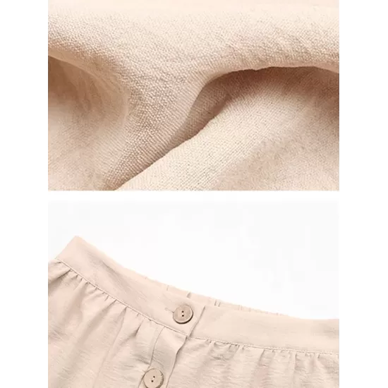 Holiday French Style Button Skirt Holiday French Style Button Skirt