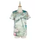Casual Wrap Printed Round-Neck T-Shirt Top Casual Wrap Printed Round-Neck T-Shirt Top