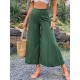 Casual High Waisted Wide Leg Solid Color Pants Casual High Waisted Wide Leg Solid Color Pants